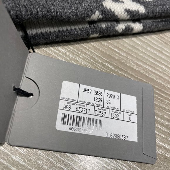 Balenciaga Grey Logo Beanie (NWT) - Picture 3 of 4